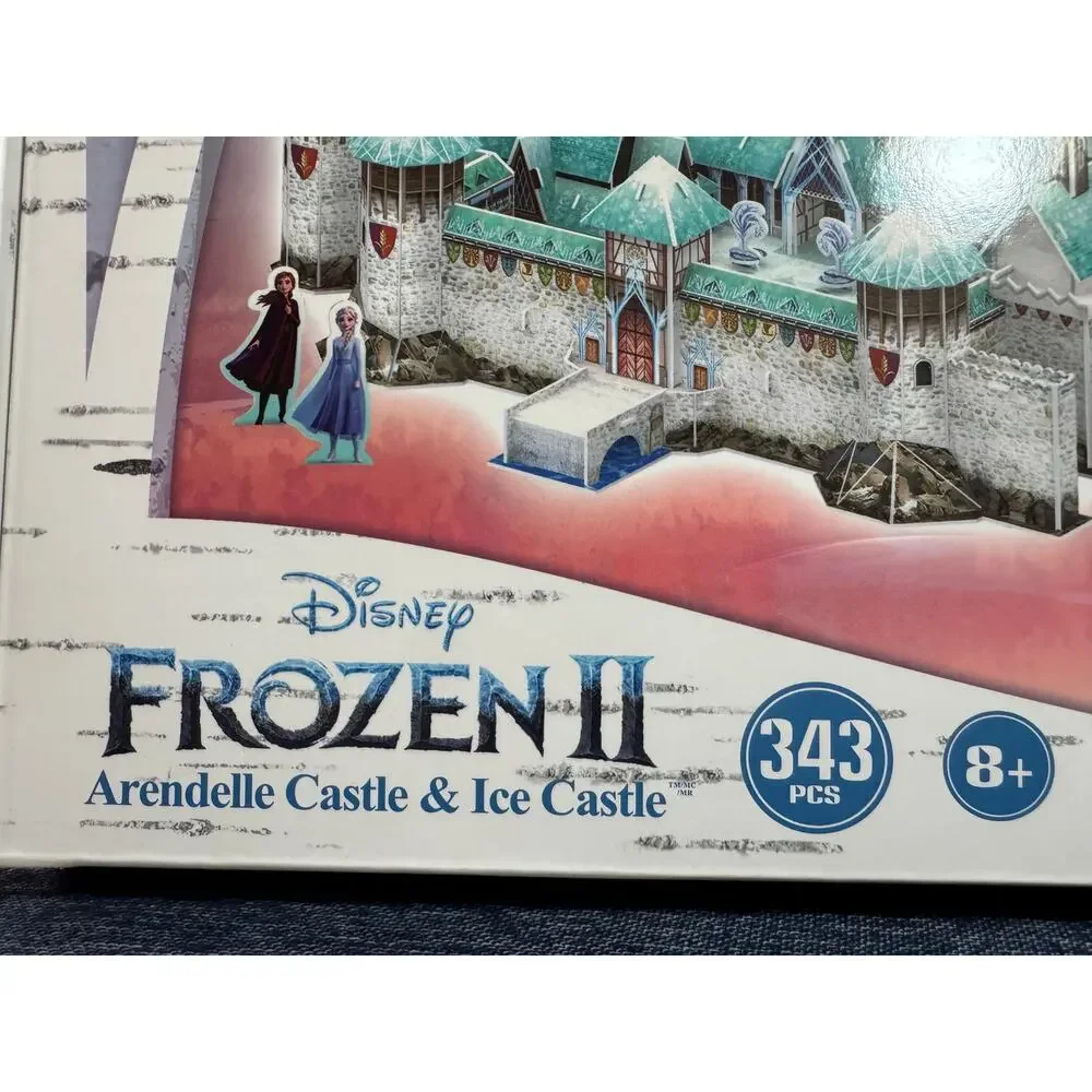 Disney Frozen II Arendelle Castle & Ice Castle 3D Puzzle 343 Pcs Age 8+ NEW